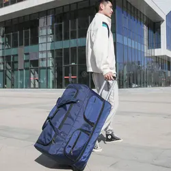 Bolsas con ruedas para equipaje de viaje corto, maleta con ruedas de tela Oxford expandible, Maleta de cabina de embarque de negocios de gran capacidad