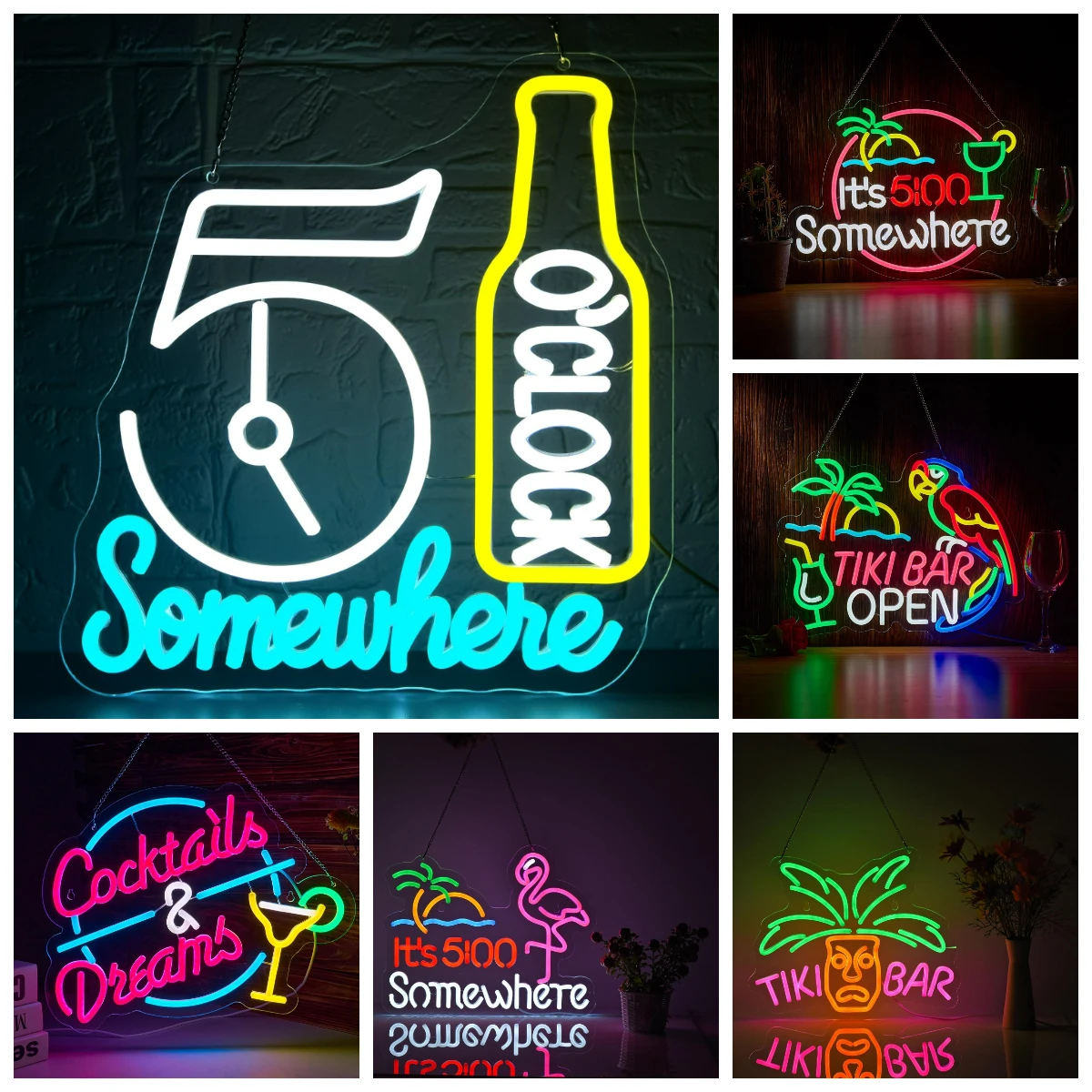 insegna-al-neon-'sono-le-5-di-qualche-lugar'-per-decorazione-murale-insegna-led-per-birra-insegne-al-neon-per-man-cave-bar-feste-hotel-club