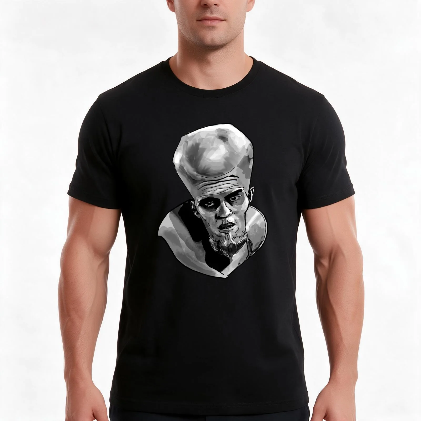 To Serve Man! T-Shirt, Summer Casual Cotton Tee, Oversized Streetwear Tops, Vintage Graphic Print, Loose Fit Short Sleeve