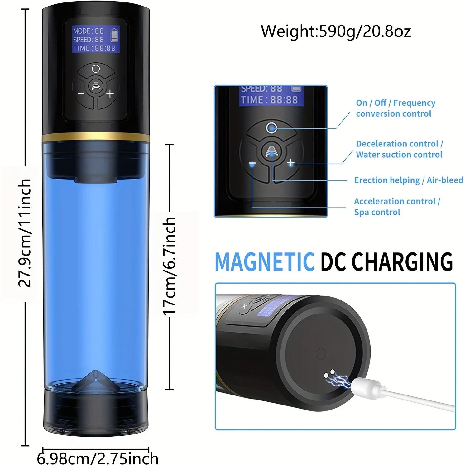 1 قطعة لعبة الجنس الذكور مع 10 تردد و 5 طرق السرعة ، الرجال آلة الاستمناء الكهربائية جيب كس الذكور الضارب الجنس لعب