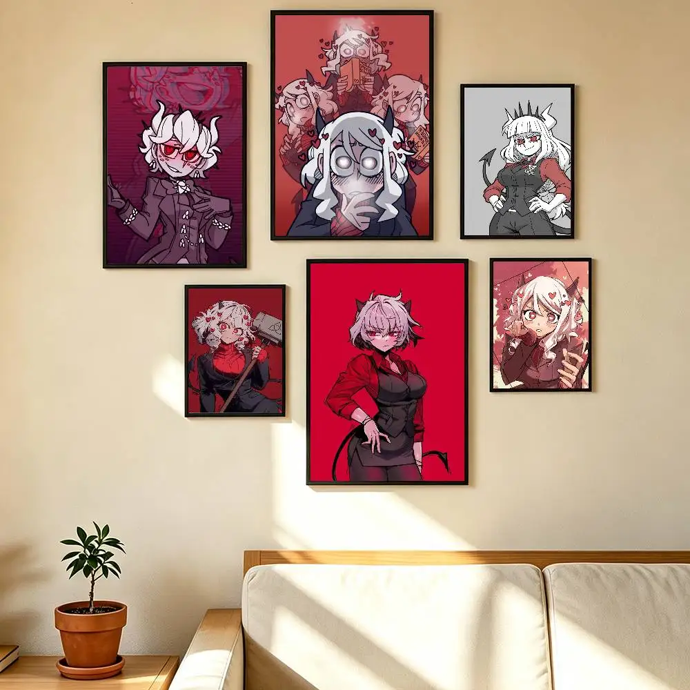 G-Game H-Helltaker Poster High Quality Dorm Living Room Aesthetic Wall Decoration Painting Stickers Gift