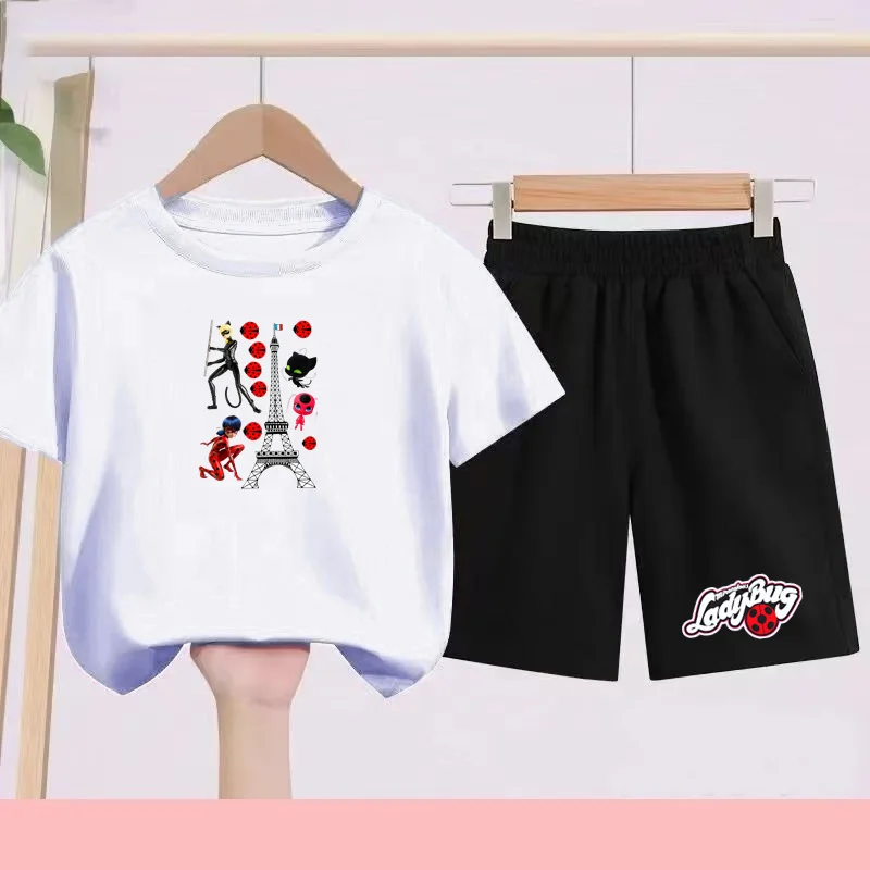 

Summer Children's T-shirt Sportswear Set, Short-sleeved and Shorts Casual Set, Quick-drying Sportswear Set for 3-13 Years Old