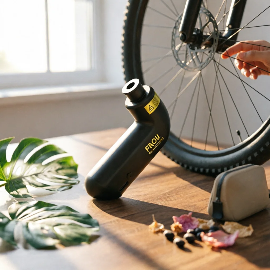 Portable Cycle Tire Pump Handheld Portable Cycle Pump Compact Cordless for Cyclists, Cycling, Roadside