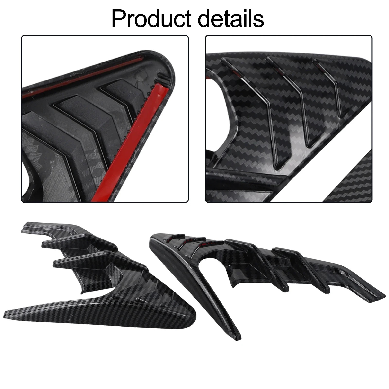 2Pcs Car Side Camera Indicator Protection Cover Trim for Tesla for Model 3 Y Side Camera Indicator Protection Cover Car Exterior