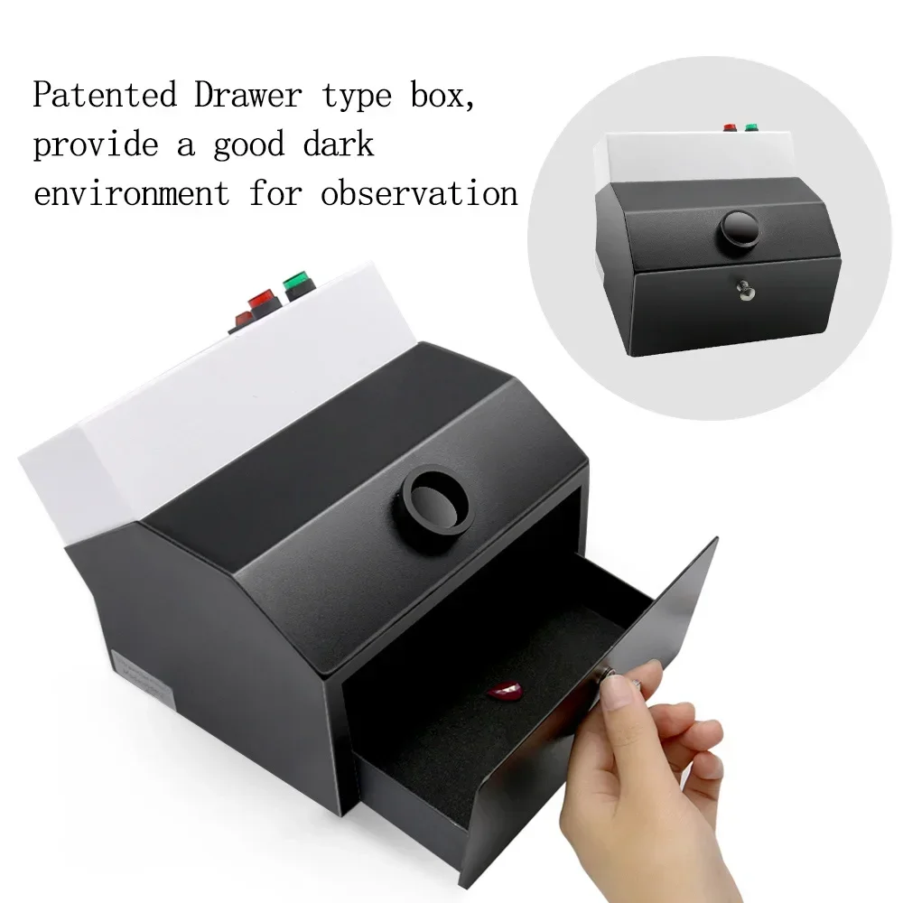 

Fable Brand Gem Diamond and Jewelry Desktop Tester Larger Viewer UV Light Lamp Testers & Measurements Demountable 253.7nm&365nm2