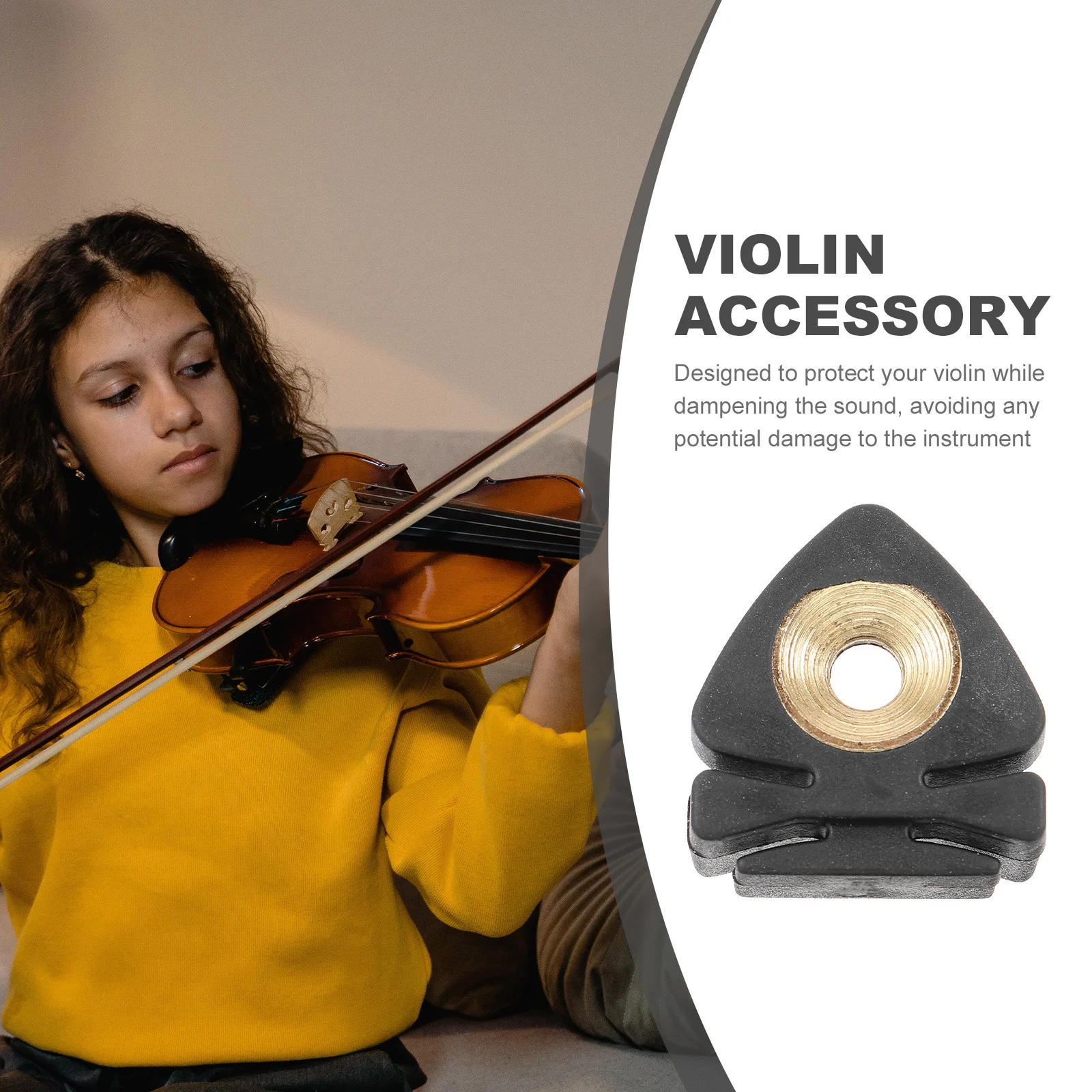 Violin Practice Mute Lightweight Durable Sound Guitar Acoustic Bass Muffler Guitar Accessories Musical Instrument Tool - Image 3