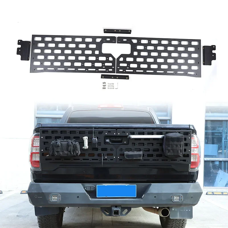 For Toyota Tundra 2014-2021 Aluminum alloy black car tailgate outer tool hanging plate car exterior modification accessories