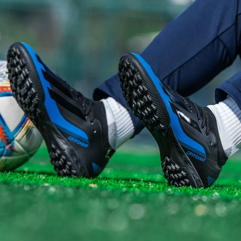 Men Soccer Cleats Shoes TF/FG Fast Futsal Football Field Boots Male Non Slip Grass Multicolor Society Training Match Sneakers