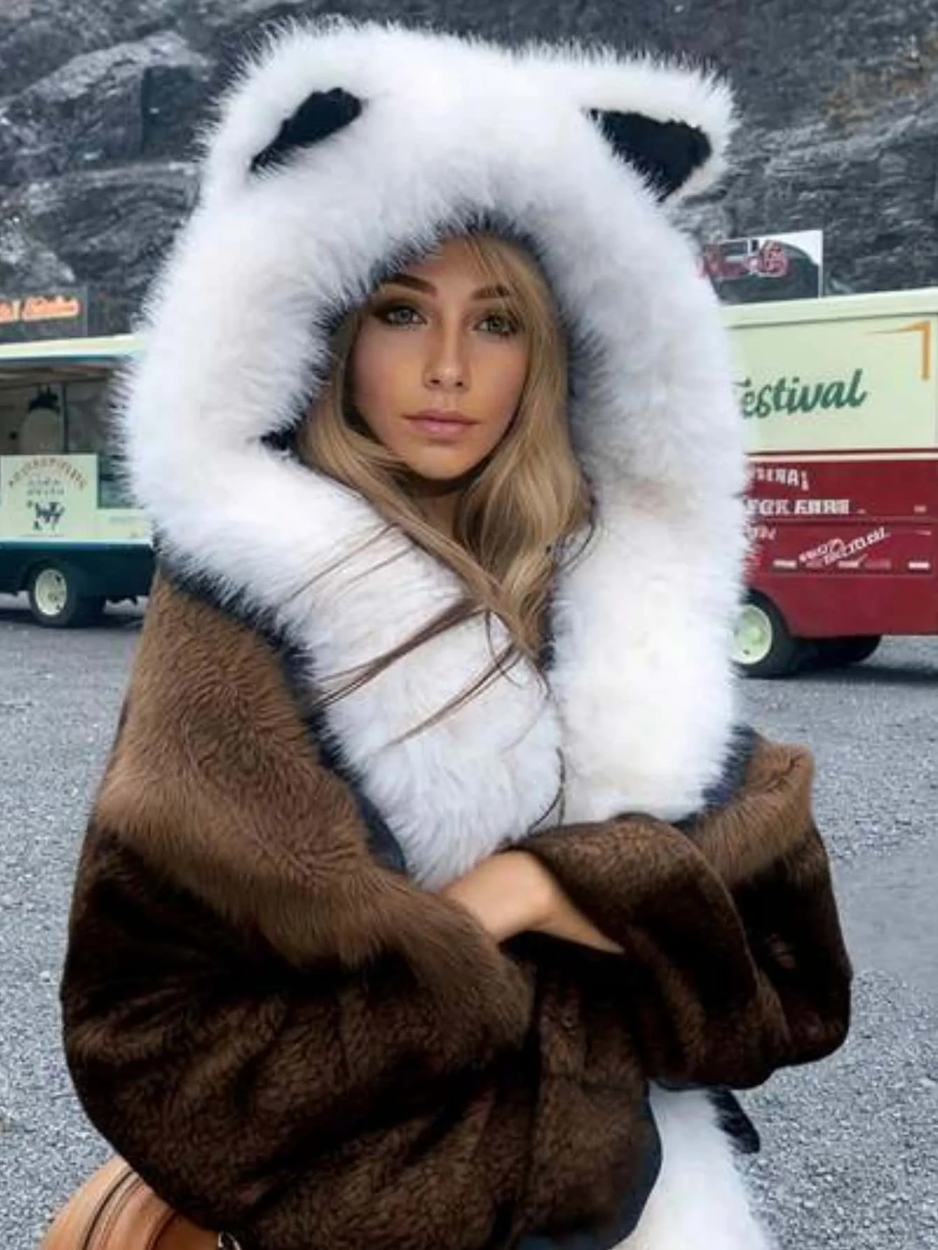 

Вязаная шапка унисекс с кошачьими ушками и встроенным шарфом — мягкий полиэстер, искусственный мех, легкая, теплая зимняя шапка для повседневной носки и вечеринок