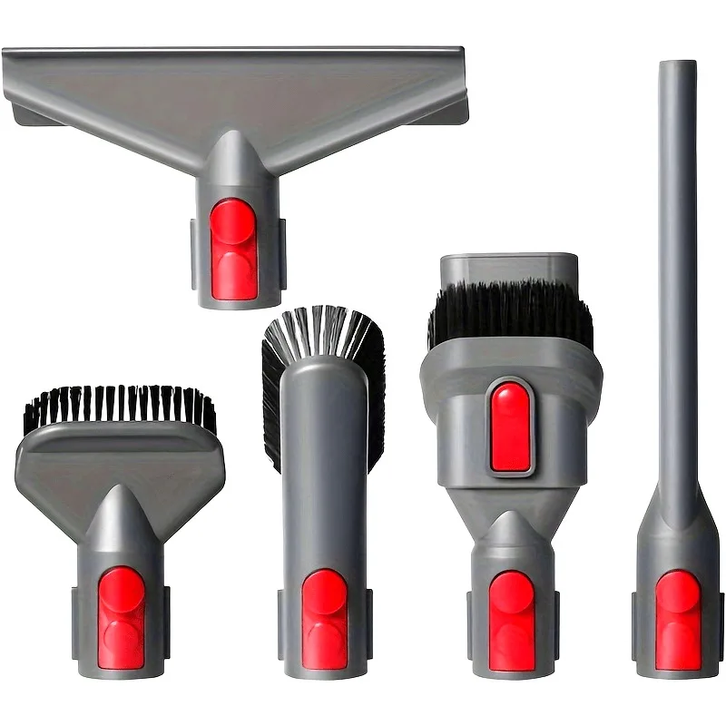 5Pcs Home Cleaning Kit For Dyson V15 V11 V10 V7 V8- | Hose, Mattress Tool, Stiff Brush, Soft Bristle , Crevice Tool