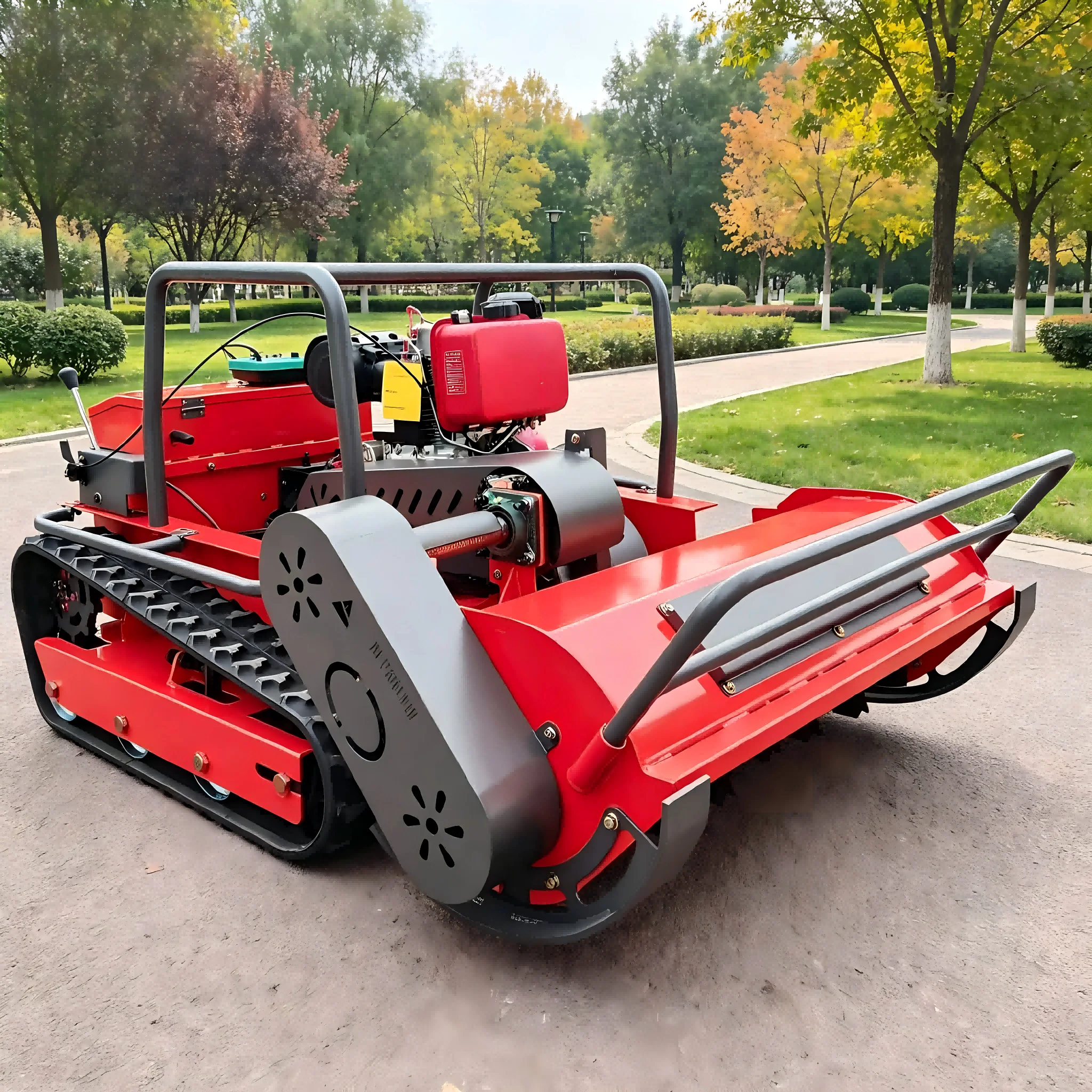

CN-100A Lawn Mower Grass Mowing Robot Remote Controlled CE EPA Certified Safety Auto-Stop Blade High-quality Easy to Operate