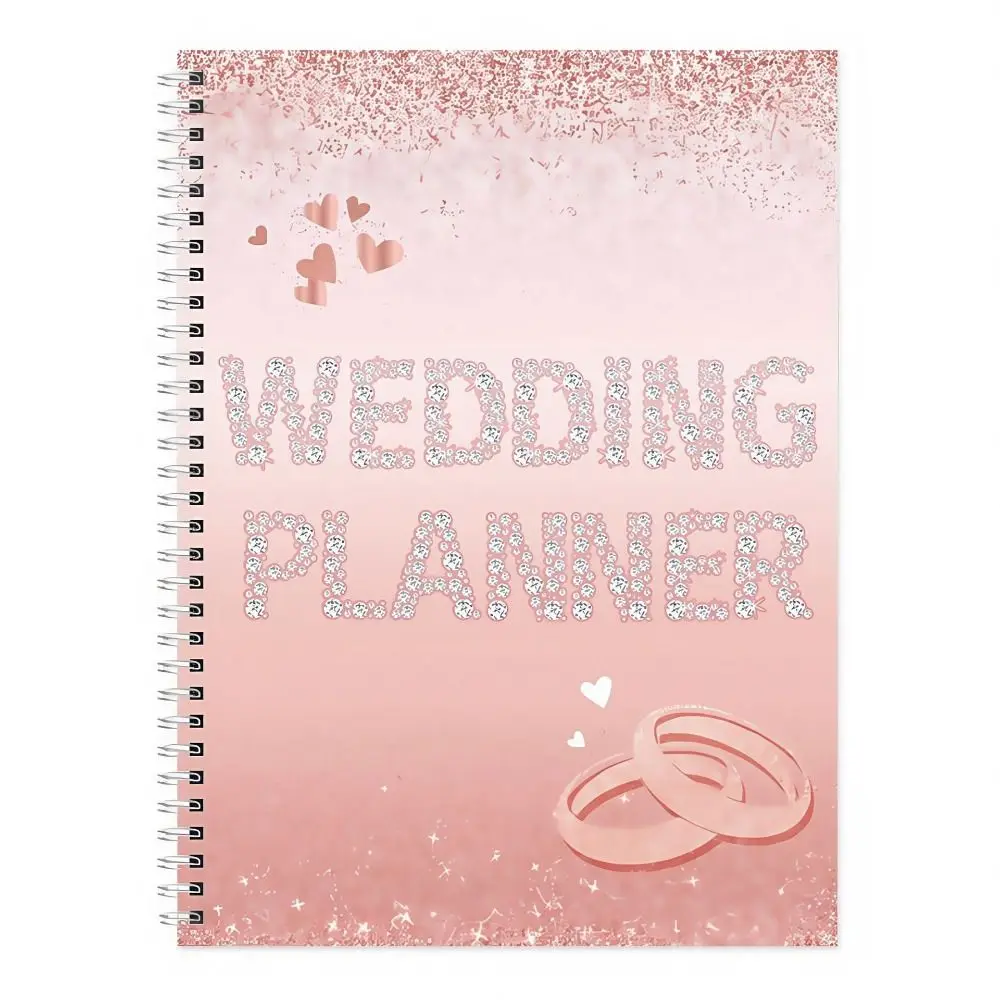 Undated Wedding Planner Notebook Checklist Detailed Thick Paper Wedding Planning Book Multifunction Creative