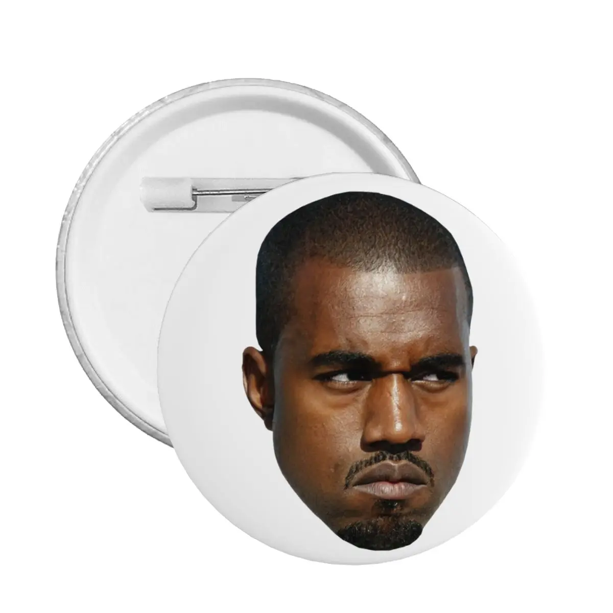 Funny Kanye West Meme Soft Button Pin Custom Funny Rapper Music Producer Pinback Badges Brooches Lovers Gift