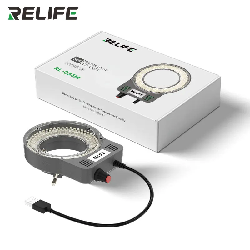 RELIFE RL033M 144 Light Source 10000-12000K Color Temperature Range Low Energy Consumption Adjustable Brightness for Microscope