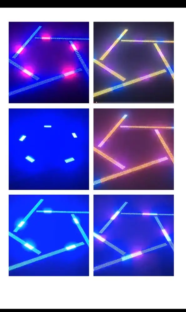 480 Stück x 0,2 W RGB-LED-Blitzlicht, LED-Wandfluter, DJ-Beleuchtung