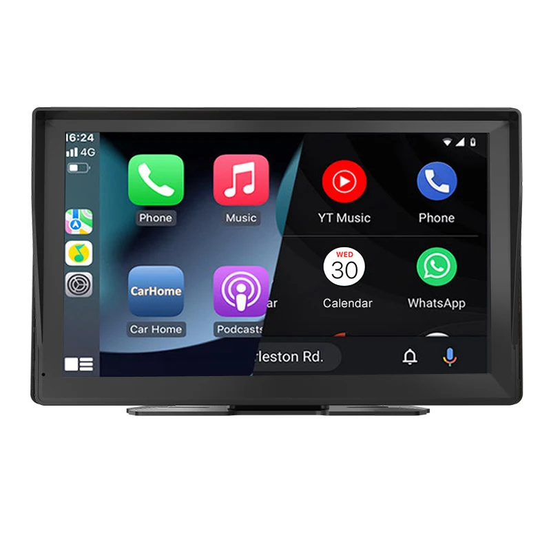 9 Inch Touch Screen Wireless Carplay for Android Auto Portable Multimedia Player With Sunshade Car Audio Car Stereo Mirror Link