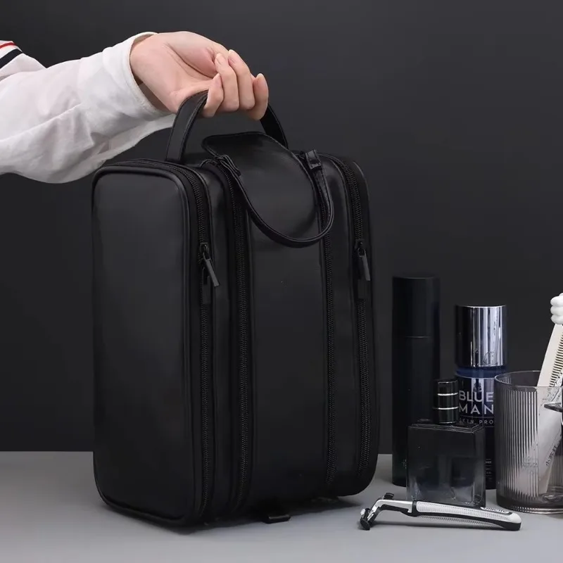 Toiletry Bag for Men Travel Essentials Shaving Dopp Kit Men Travel Bag Toiletries Organizer Case for Grooming Cosmetic Bag Pouch