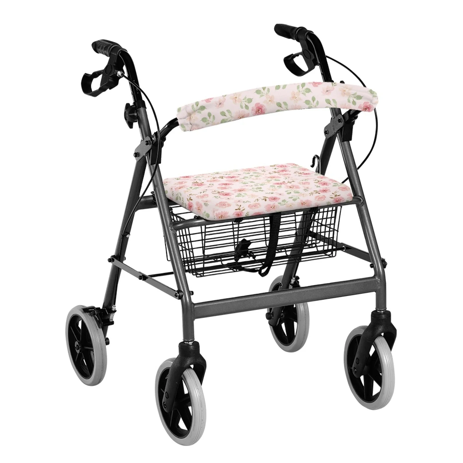 Coloranimal Rose Pattern 2 Pcs Rollator Walker Cover for Ladies Rollator Decorations New Design