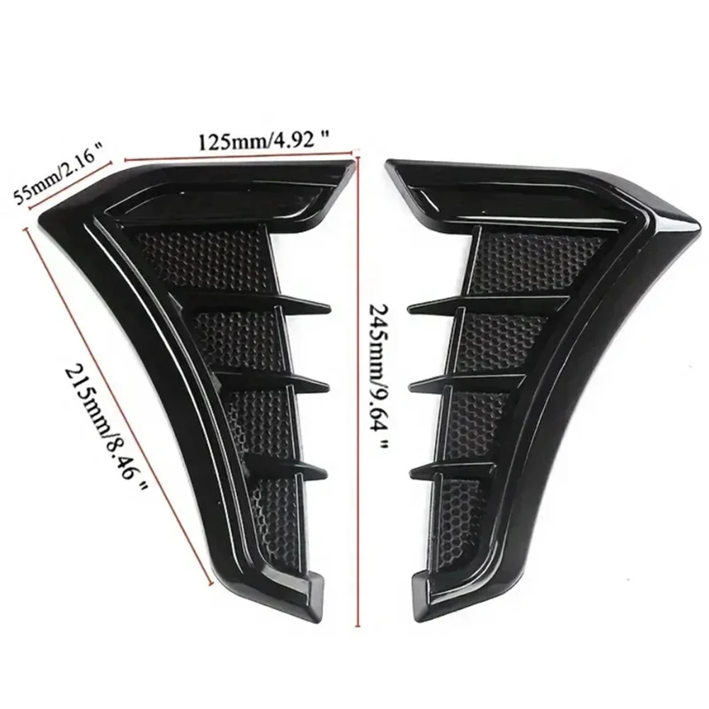 

Car Engine Hood Side Vent Automotive Fender Modification Decoration 1Shark Fin Sticker Self-Adhesive Installation Is Simple