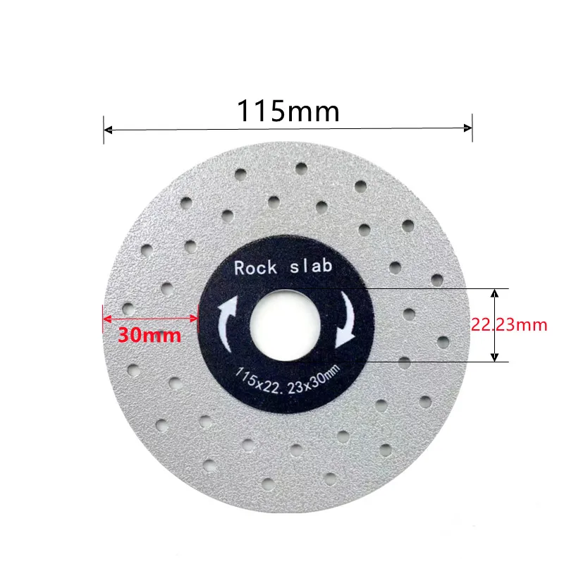 1Pcs 115/125mm Diamond Dry Cutting Disc Ultra-Thin Porcelain Rock Slab Saw Blade For Stone Glass Marble Chamfering Cutting Tools