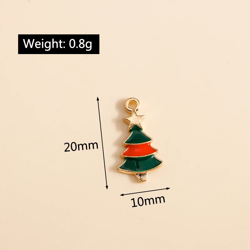 10 teile/los Mix Emaille Weihnachtsbaum Handschuhe Hirsch Charms für DIY Schmuck Machen Anhänger Halsketten Ohrringe Armbänder Handwerk Geschenke – Detail 24