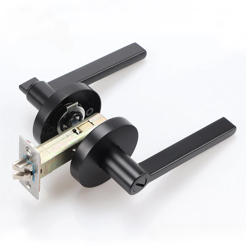 

Three lever handle lock zinc alloy door handle lock silent door lock