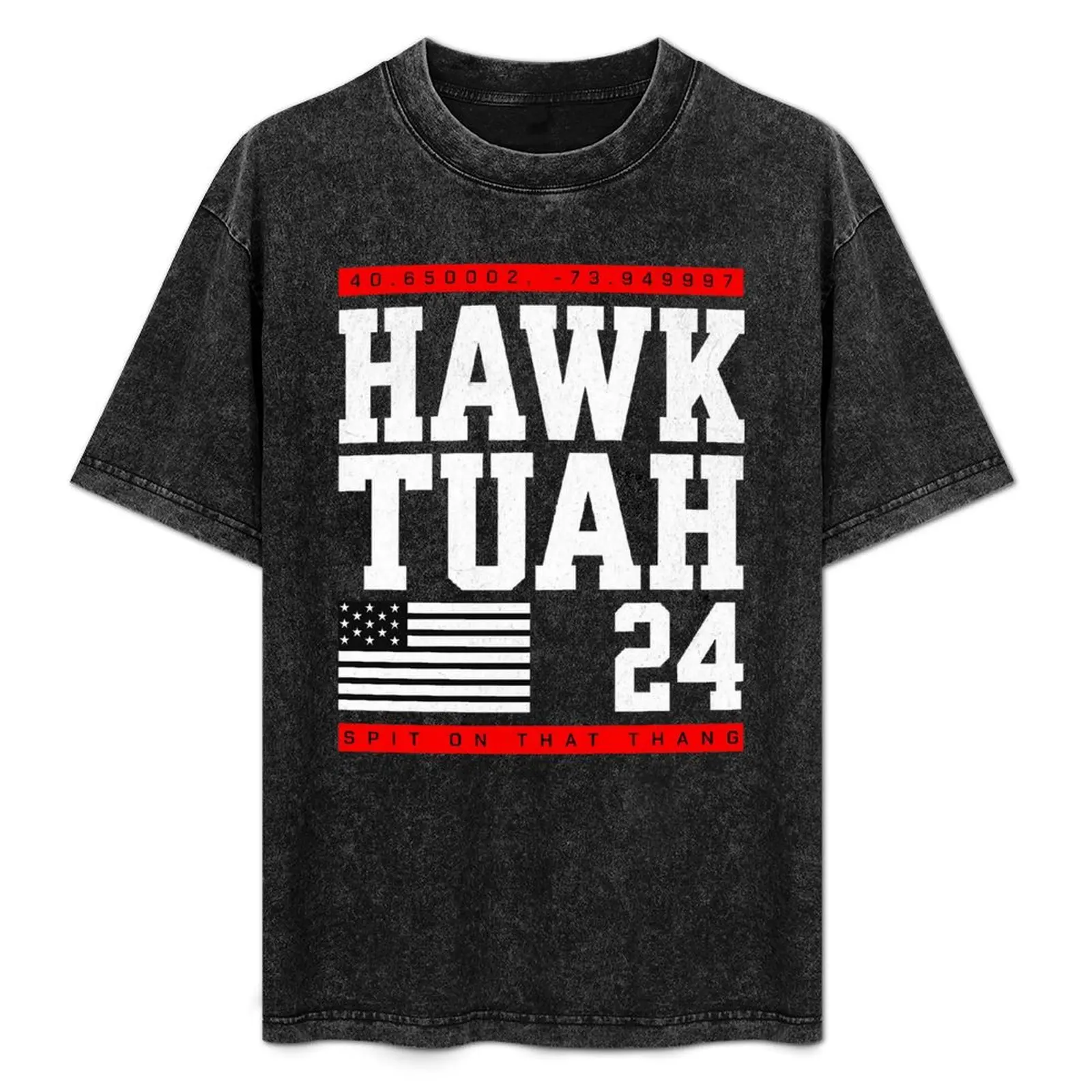 

Hawk Tush Spit on That Thang-24 Retro T Shirt Fashion Men Summer Street Clothing Punk Gothic Crewneck Pure Cotton Washed Tshirt