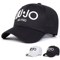 Unisex LIU JO MILANO Letter Embroidery Baseball Caps Spring Autumn Outdoor Adjustable Casual Hats Dad Hat Sunscreen Hat