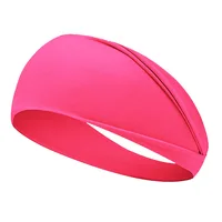 Fluorescent Sport Headband Yoga Sweat-absorhing Hairband Wide Elastic Headband - Image 2