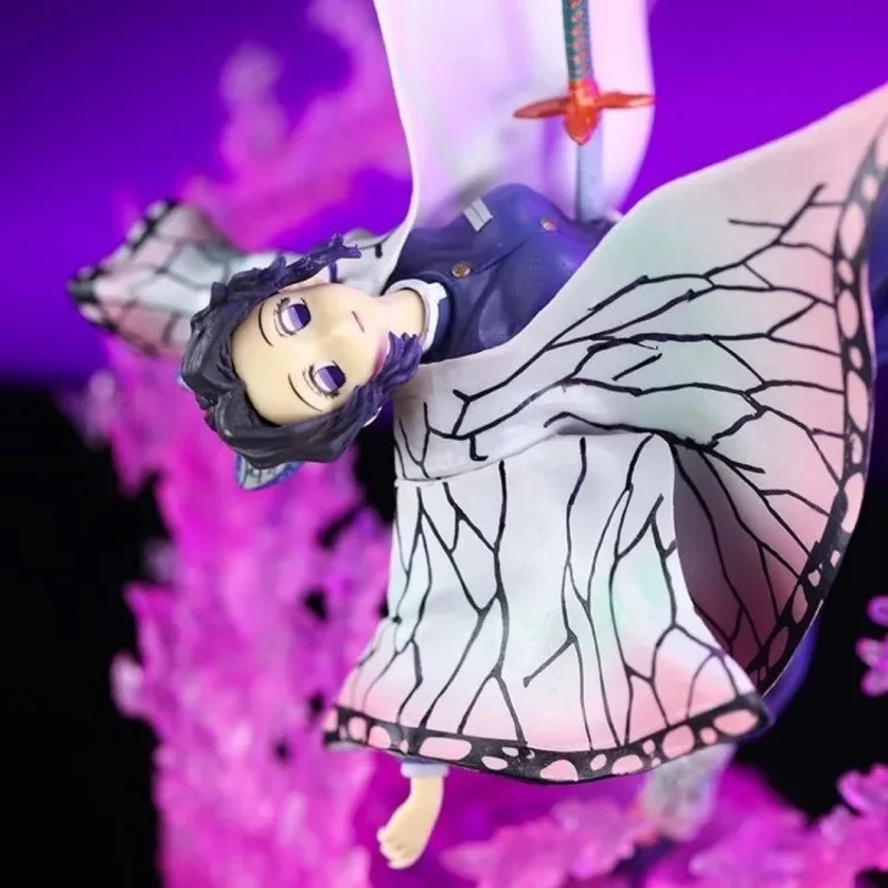 20CM Kochou Shinobu Anime Figure Demon Slayer Figures Animation Collection Ornament Toy Birthday Gift Halloween Present In Stock