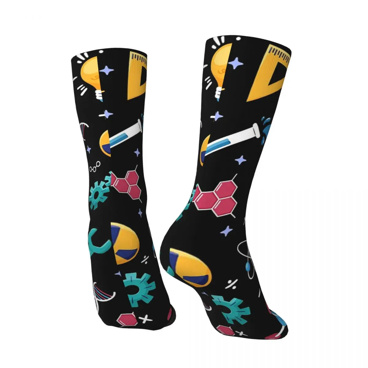 All Seasons Amazing Science Pattern Socks Harajuku Crew Socks Hip Hop Stockings for Men Women Valentine's Day Gifts