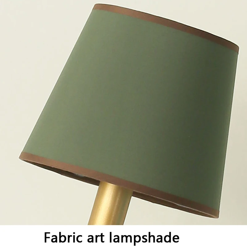 الشمال مزدوجة الرأس النسيج الجدار مصباح للدراسة غرفة نوم أباجورة غرفة المعيشة شرفة الممر تركيبات الإضاءة الأمريكية #6