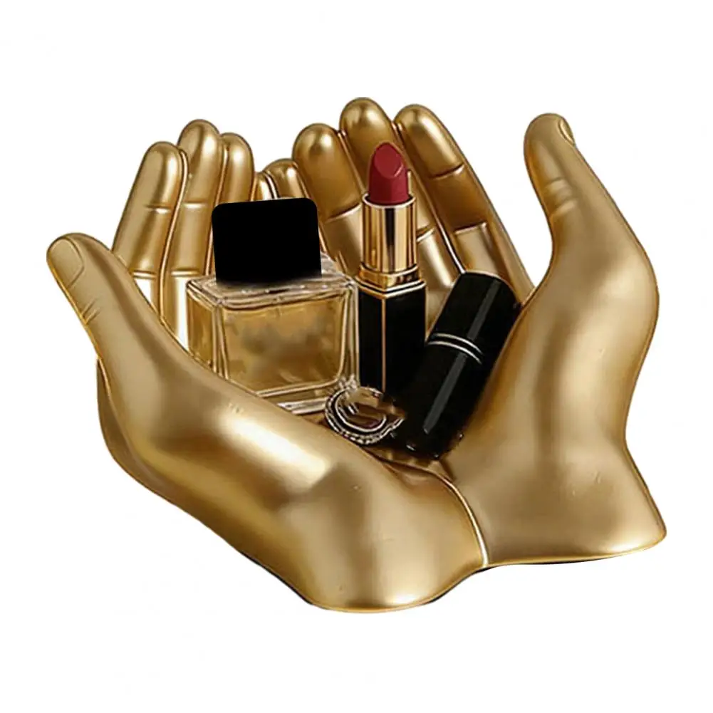 Hands Statue Key Holder Artistic Jewelry Holder Modern Decorative Desktop Organizer for Keys Lipstick Dressing Table