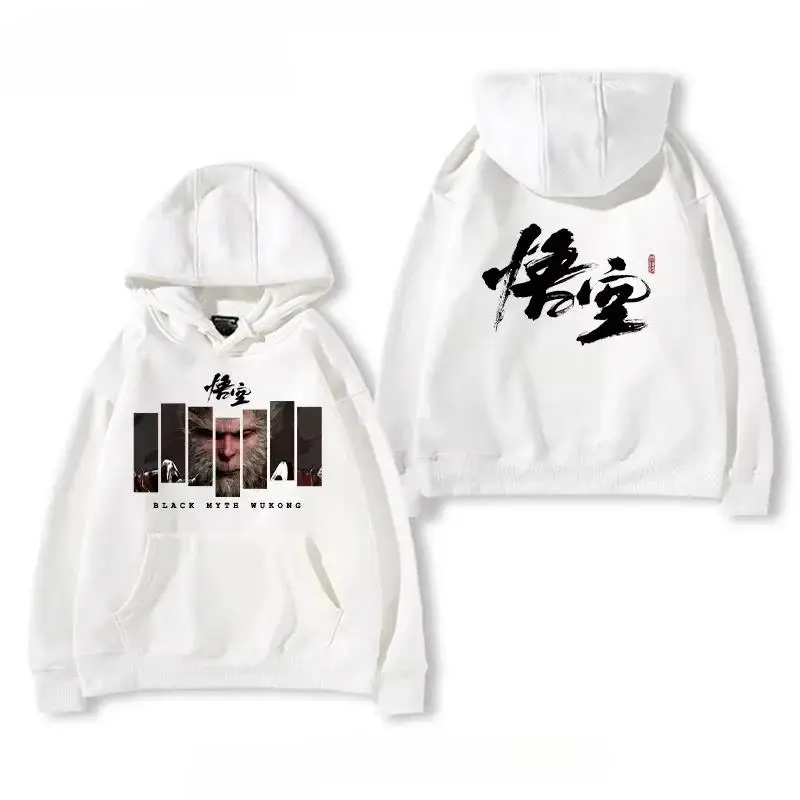 

Miniso Game Black Myth Wukong толстовки с принтом для мужчин и женщин модные толстовки пуловеры с капюшоном зимние топы большого размера хит продаж