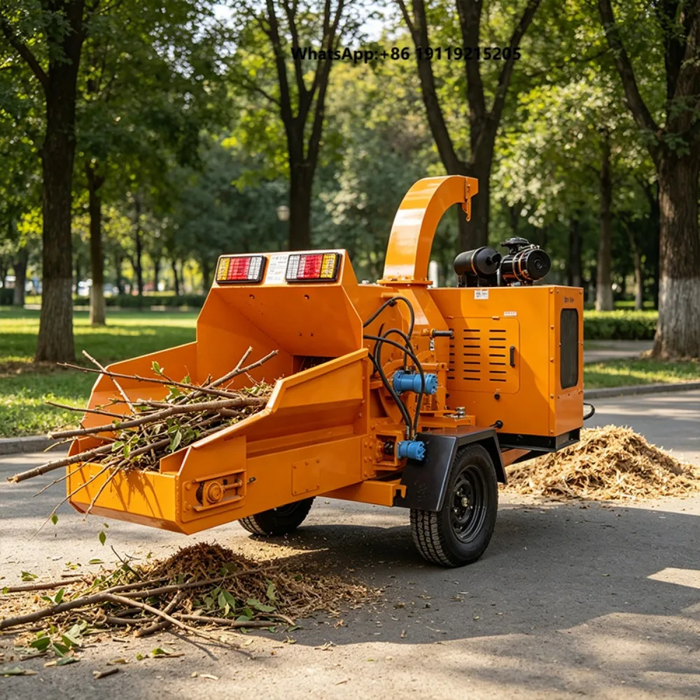 CE 3 Point Wood Chipper Tractor PTO Driven Hydraulic System Kubota Compatible 8 Inch Wood Chipper