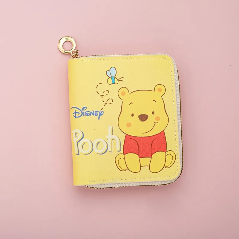 Disney Winnie The Pooh Cartoon studenti portafoglio corto pacchetto di carte portamonete Multi Kawaii portafoglio esplosioni pacchetto di carte