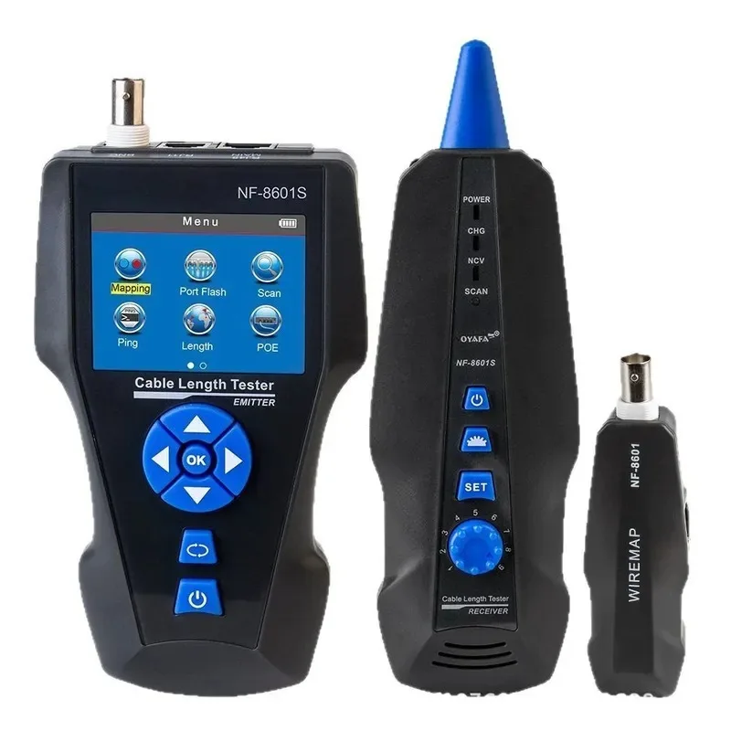 for Network Cable Tester Ethernet LAN Wire Tracker RJ45 RJ11 Telephone Line Continuity Detector PoE Voltage