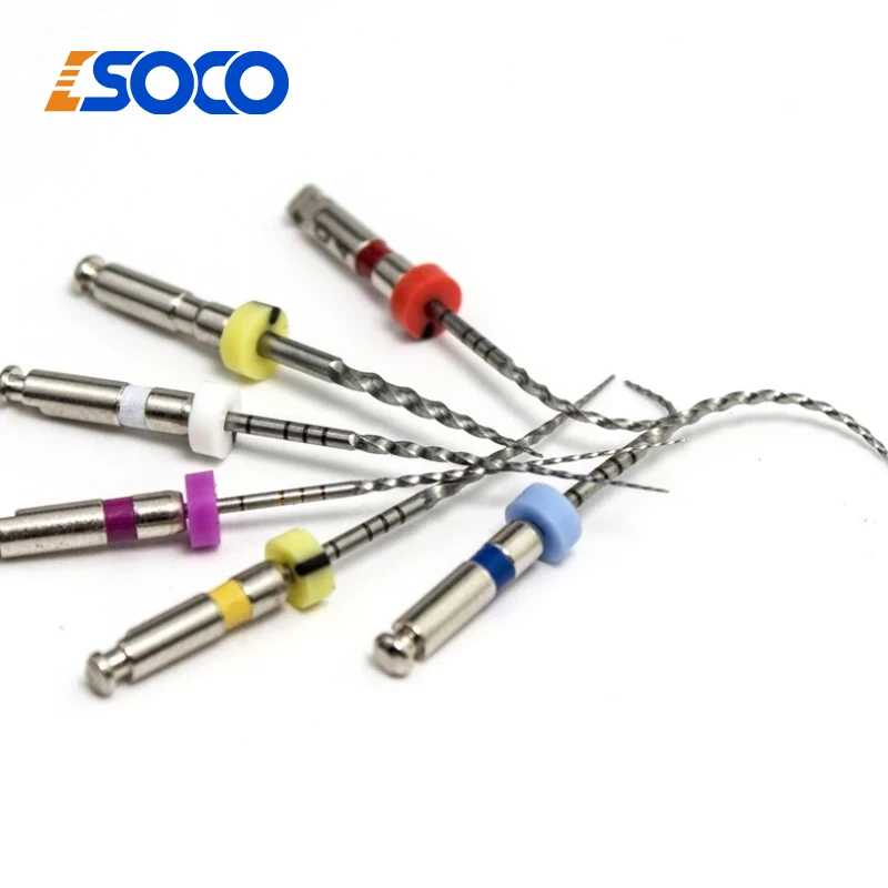 SOCO PLUS 6 pz/scatola lime rotanti per canali radicolari in nichel titanio ad attivazione termica, proprietà Anti-frattura potenziate per endodonzia