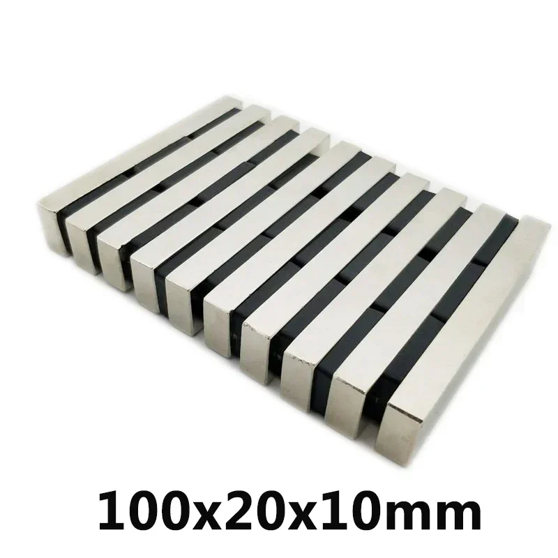 100x20x10mm Powerful Block Magnets N35 Super Neodymium Magnet Permanent NdFeB Magnets 100*20*10  Магниты Сильные Fishing Magnet