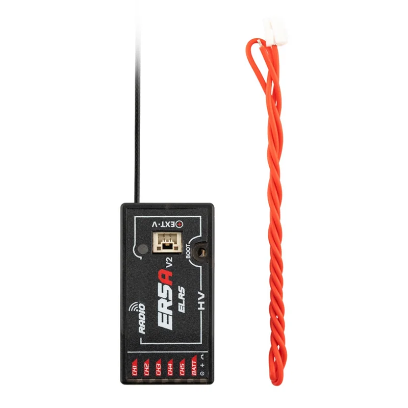 Sqpp-para radiomaster er5a v2 rx receptor 5ch elrs 2.4ghz pwm receptor para rc fpv drone de corrida de asa fixa