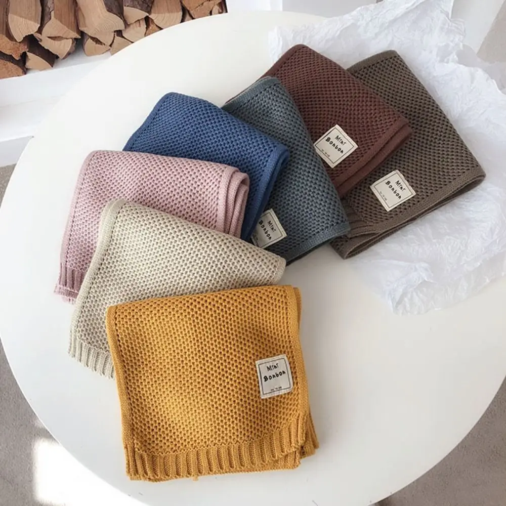 Fashion Korean Style Boys Girls Scarf Autumn Winter Windproof Children Knitted Scarf Outdoor Warm Wool Knitting Scarves Gifts