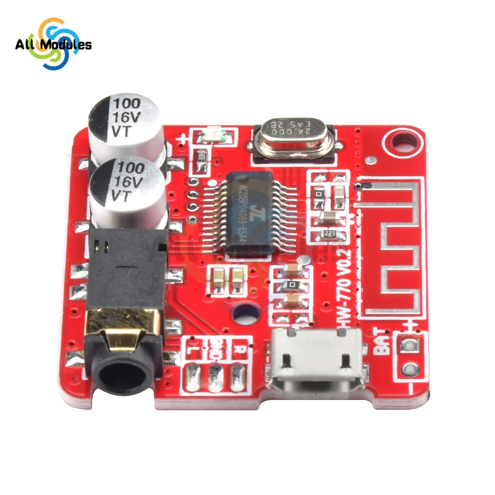 10PCS VHM-314 Bluetooth Audio Receiver Board Bluetooth 5.0 MP3 Lossless Decoder Board Wireless Stereo Music Module