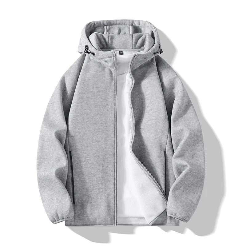 

An Autumn Women's Jacket, Casual Outerwear Jacket for Women, Loose Casual Women's Top, Polyester Fabric, Zip-Up Front, Large Side Pockets, Casual Outerwear Jacket, Solid Color Hooded Jacket, Women's Jacket