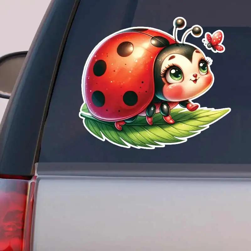 

Ladybug Car Sticker Vinyl Decal Waterproof Rear Window Motorcycle Camper Bumper Truck Laptop Decoration Y320