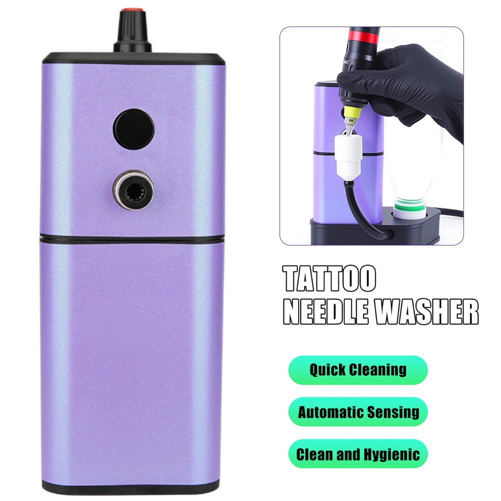 

Перезаряжаемая беспроводная игольная машина для мытья татуировок, автоматическая машина для смыва чернил — оборудование для перманентного макияжа и очистителя татуировок