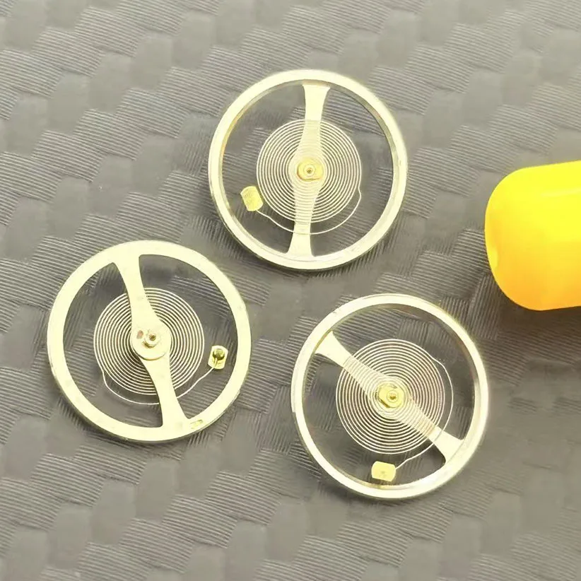 9pcs Watch Movement Accessories Brand New NH35 Balance wheel NH36 Balance Wheel White Balance Wheel With Hairspri