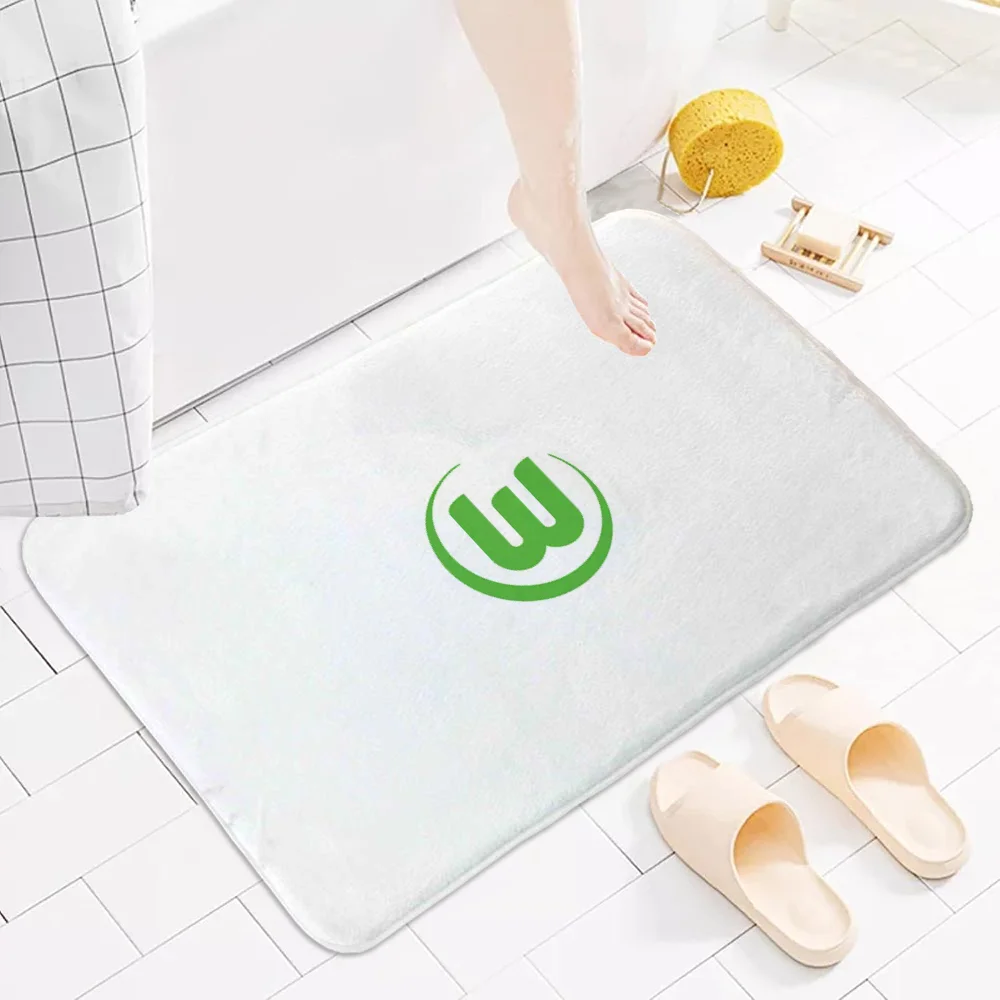 Bath Mat Rug Bathroom Foot Mat Non-slip Mat Small Floor Mats Door Mat  VfL W-wolfsburg-g Fc Carpets Doormat Entrance Door Rugs