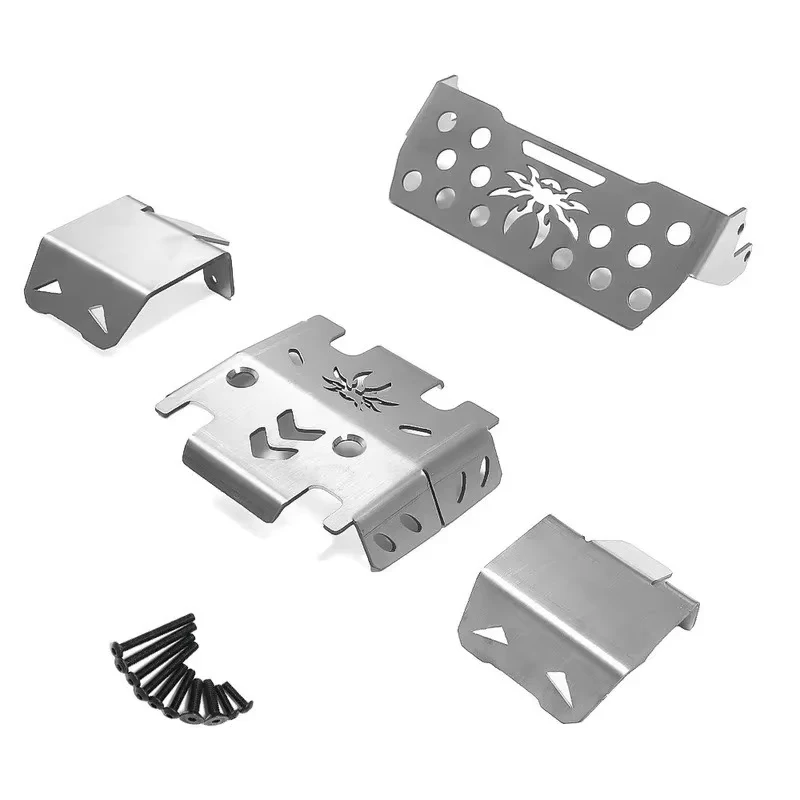 1/7 Large Scale RC Rock Crawler HD6100 Stainless Steel Full Chassis Skid Armor Guard Fit Rlaarlo MK07 JK07 Protect Frame Axle Ro - view 2