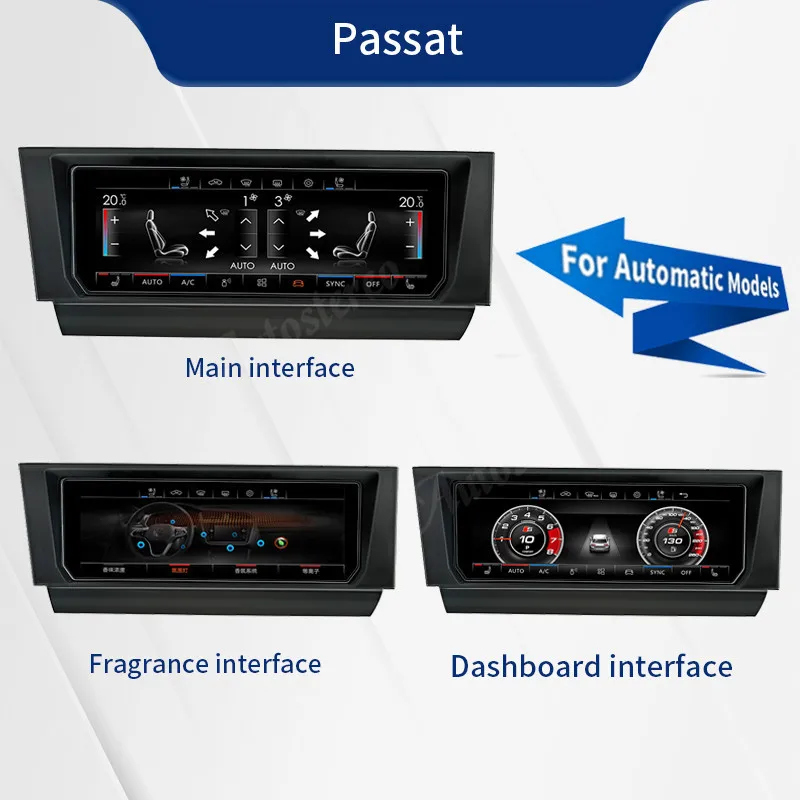 Car Climate Board For VW Golf 7 7.5 Passat B8 Tiguan All Terrain Digital Air Conditioner Climate AC Panel