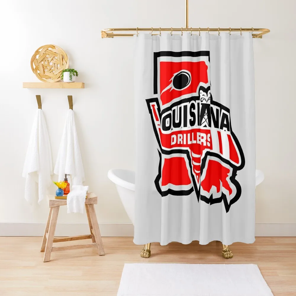 

Louisiana Drillers logo Shower Curtain Bathtub Anime Shower Luxury Bathroom Shower Bathroom Box Curtain